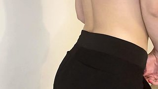 Hot amateur teen butt plug solo play
