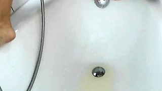 Cute blonde with big boobs solo