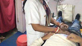 The Lady Doctor Fucked Hard When I Was Checking My Body In Clinic