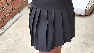 MEXICAN SCHOOLGIRL LOSES BET WITH HER CLASSMATE AND ENDS UP SUCKING HER AT SCHOOL