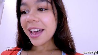Tiny Little Teenager Suck and Riding penis