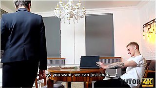 Milf Wearing Official Suit Makes Guy Go Crazy About Fucking - Martin Spell