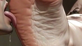 Massive Giantess BBW Foot Slave - Tiny Man Licking Her Huge Feet