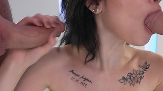 Two Monster Dicks Destroyed Asian Teen's Holes