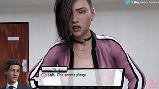 Office manager gets a sneaky blowjob under the desk in Pandora's box