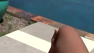 Big ass brunette teen gets fucked outdoors