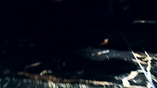 Hot brunette amateur MILF rides hubbys cock