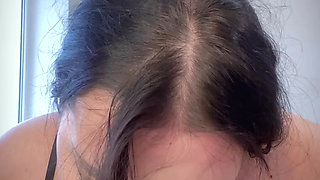 Real Sloppy Deepthroat + Dildo Fucking to Loud Orgasm