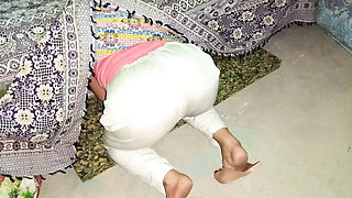 My Desi Maid Stuck Under Bed - Hard Anal Fuck in Hindi
