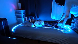 Asian amateur babe give a hot blowjob in POV