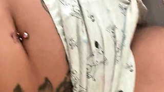 Chubby Brunette Big Boobs Dildo Masturbation