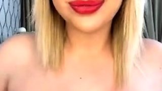 Blonde MILF with Big Boobs Playing Cam Free Porn