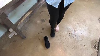 Public Outdoor BDSM Training: Hard Spanking & Vagina Slapping for World Record Part 8 with Bouncy Tits Action
