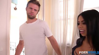 Phenomenal Latina Canela Skin gets her shaved pink pussy fucked balls deep GP1179