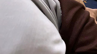 Crot in the mouth of Hijab Girl