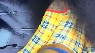 Black and round asses