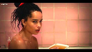 Zoe Kravitz perky tits in nude and sex scenes