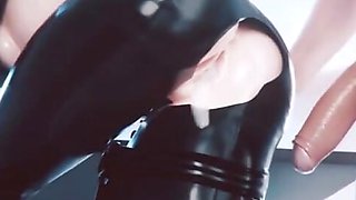 Girl having fun on dildo cum on face have fun in cute mood girl attitude