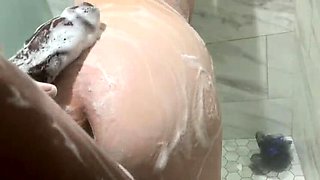 Stepsister Surprises Stepbro With Shower Sex - Big Dick BBC Fucks Tight White Teen Ass