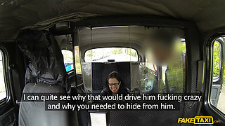 Fake Taxi - Naughty Tiffany Naylor Caught Hiding in a Cab, Gets a Handjob and Deep Pussy Fuck Outside