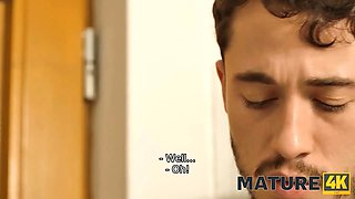 Watch Aged Russian Cougar Victoria Nova Seduce and Get Her Shaved Pussy Pounded in Hot MILF Action