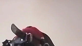 Blindfolded and Gagged MILF Gets Fucked in the Pussy and Mouth