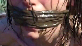 Trash Bondage Humiliation - Desperate Woman Craving Creampie