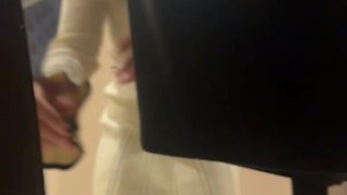 Blonde Babe Driving Around Like a Slut in Car