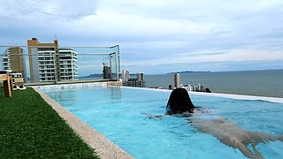 Bubble butt Thai teen fucked hard doggy