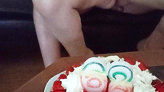 Birthday of a very slutty granny 62 years old