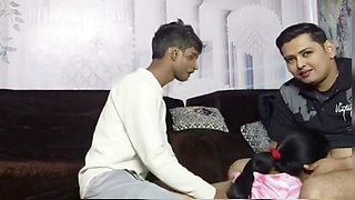 Threesome 4. Husband and boyfriend fuck my ass together
