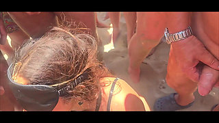 Gangbang with Strangers on the Beach of the Arabian Nights