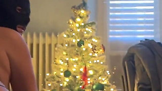 Striptease and Pantyhose Change. Hard Fucking in Ripped Dark Pantyhose