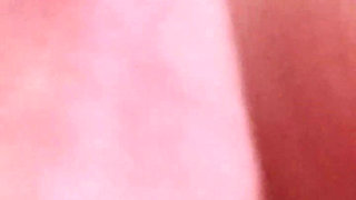 Cheating wife, interracial sex ending in a creampie  - Close-up