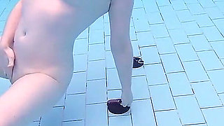 First Time Underwater Masturbation