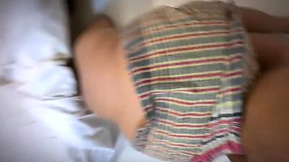 Indian Girl Stuck Under Bed Gets Fucked Hard By Neighbor - Aria Mia Big Ass Rough Anal