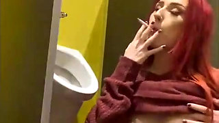 Smoking in a Urinal