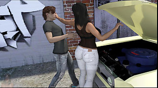 Project hot wife #44: Aaron cum all over Emily while Johannes watched