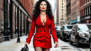 Casting for a 40-year-old Sexy Slut. Cartoon. MILF Black Stockings