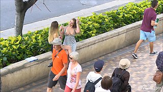 Public flasher gets caught and fucked in the most amazing way