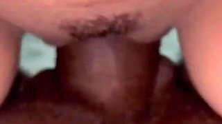 Naughty Wife Gives a Blowjob and Rides Her Husband's Cock Until He Cums All Over Her