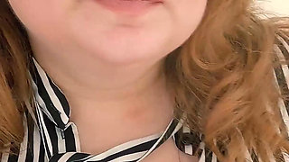 Office lady with giant boobs tied up