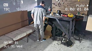 Young Dame Takes Her Camper to the Mechanic and Humps the Worker