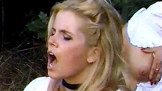 Very beautiful blonde babe fucked hardcore in the asshole