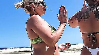 Talking Nonsense and Exfoliating on the Beach with Friend Dai Belan