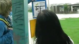 Fucking at the bus stop