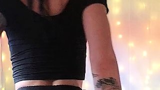 Close up teen foot worship