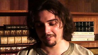 Brunette babe with fake big boobs fucks in the car