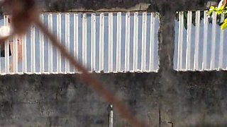 Amateur Brazilian Wife Teases Husband on Street with Blowjob and Dirty Talk