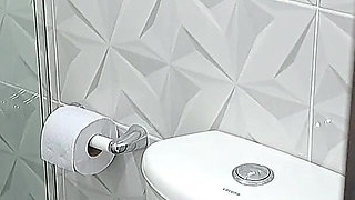 Mature Masturbates in the Bathroom